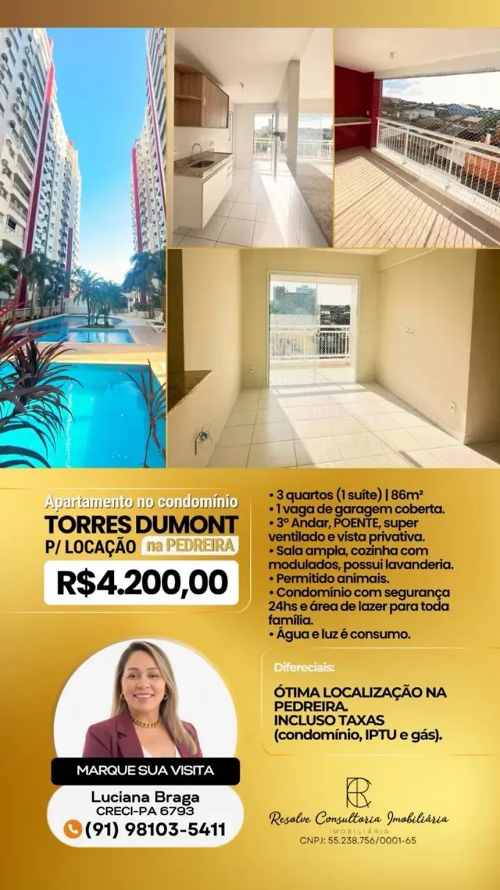 Apartamento Locação PEDREIRA Torres Dumond