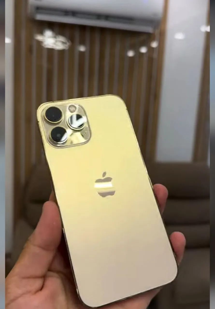iPhone 13 Pro Max dourado 128 GB 6 meses de garantia 