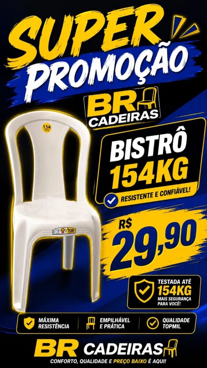 CADEIRA DE PLÁSTICO.