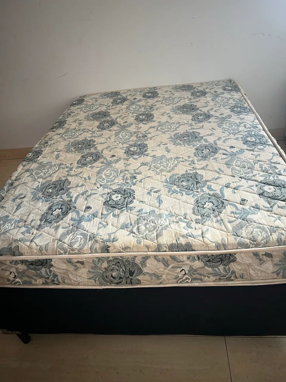 BOX + COLCHÃO CASAL ESPUMA DUPLA  *48