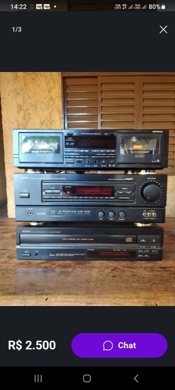 Receiver/ cd player e tape deck denon