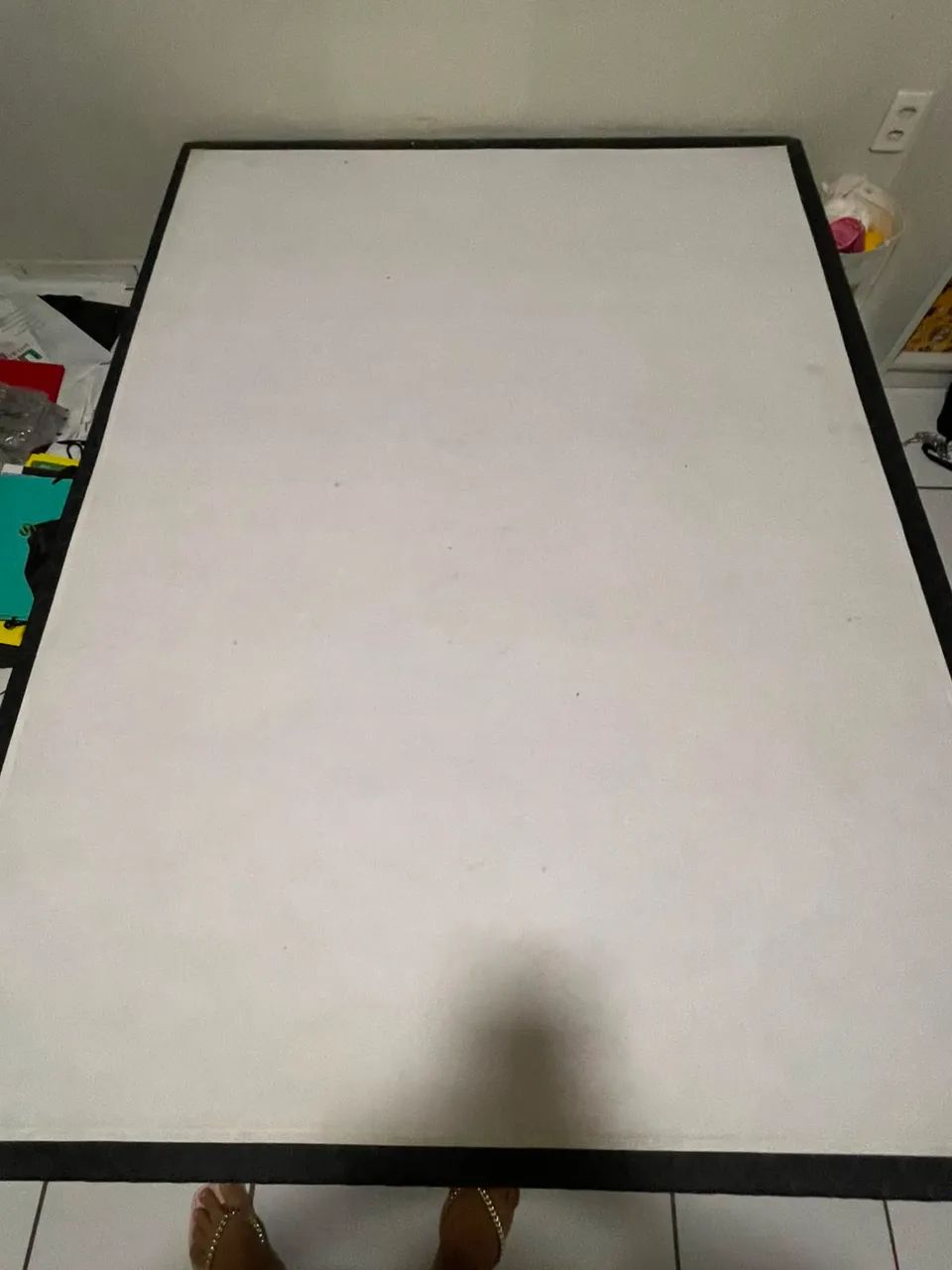 Base Box Casal Preta em Excelente Estado | Firme e Resistente - Foto 3