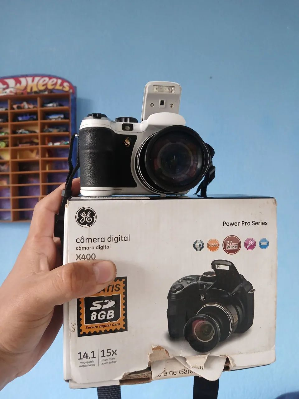 Câmera digital GE 14 mp X400 na caixa