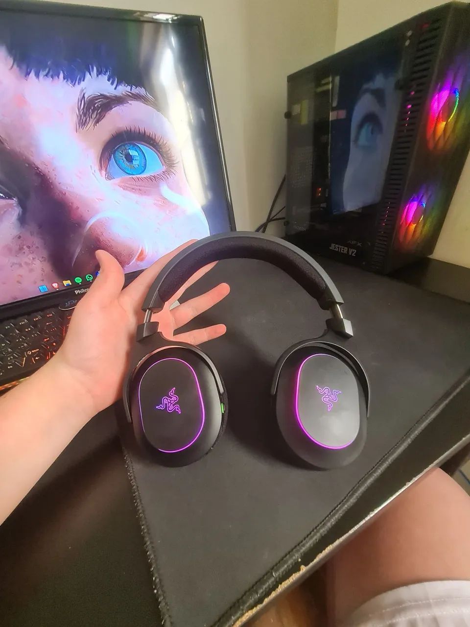 HEADSET RAZER BARRACUDA X CHROMA (nunca usado) - Foto 4