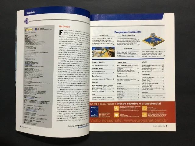 Revista do CD-ROM Ano 6 Nº 66 Jan/2001 + CD-ROM 45 Programas PC