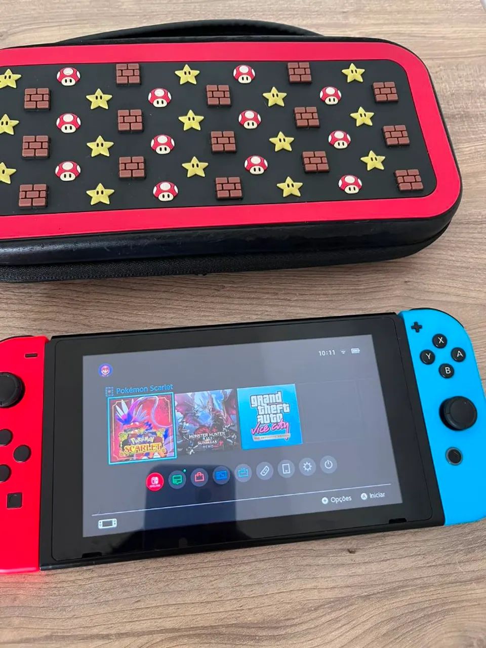 Nitendo switch v1+ pokemon scarlet+ case - Foto 5