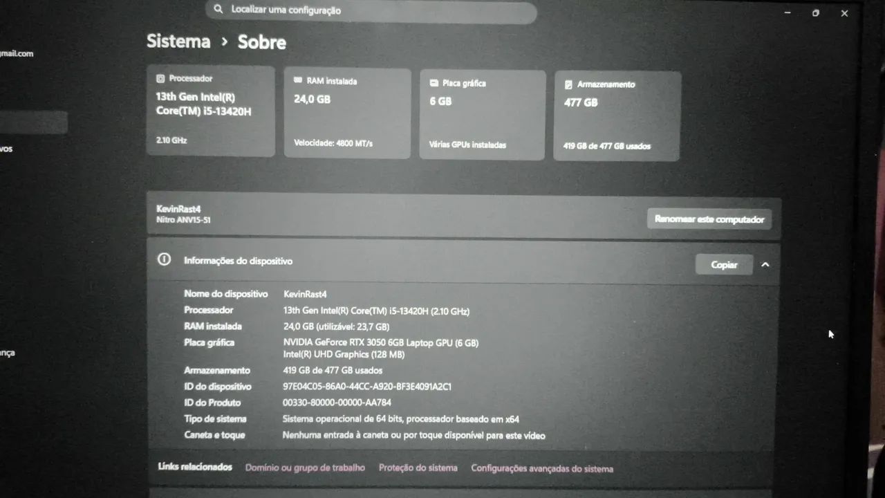 Notebook Gamer Acer Nitro V15  - Foto 2