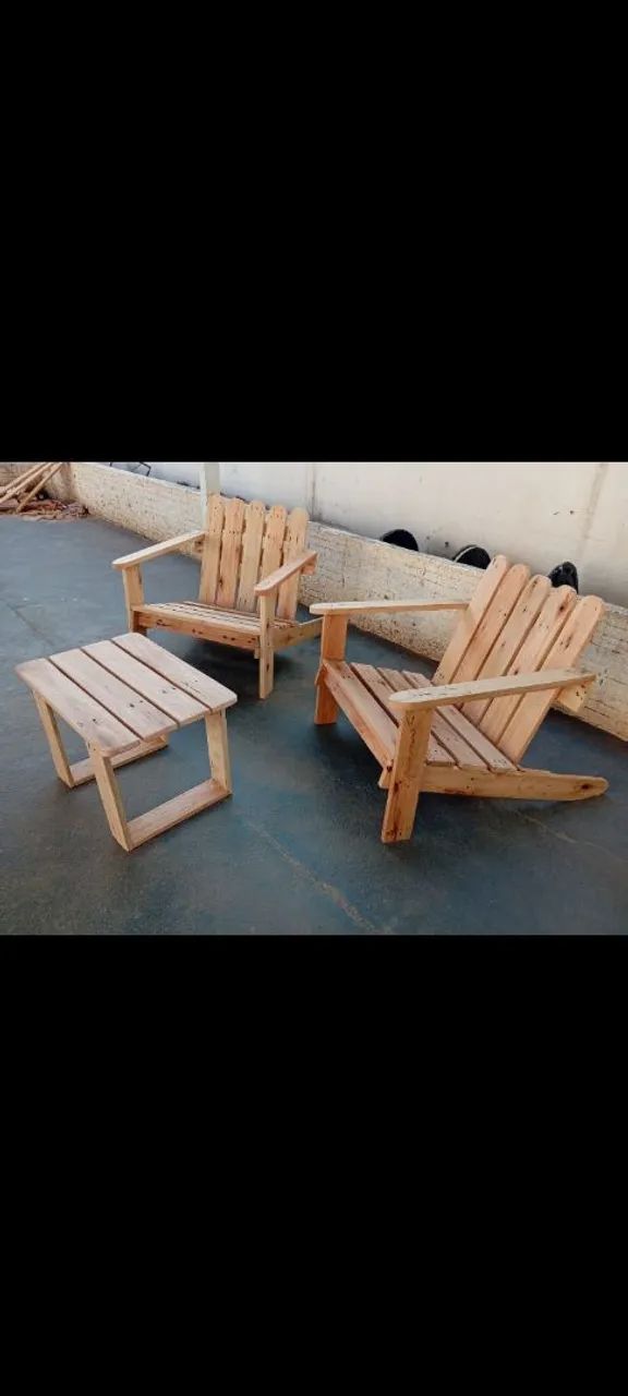 Conjunto: Duas cadeiras e uma mesinha para área de lazer - Foto 2