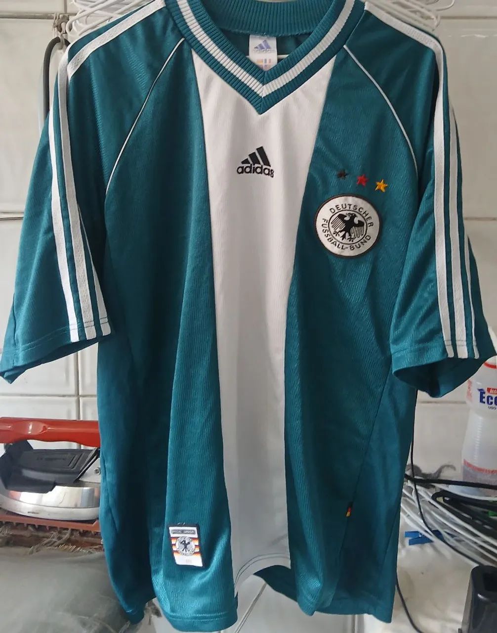Camisa Seleção Alemanha adidas Copa 1998 França Made in Portugal
