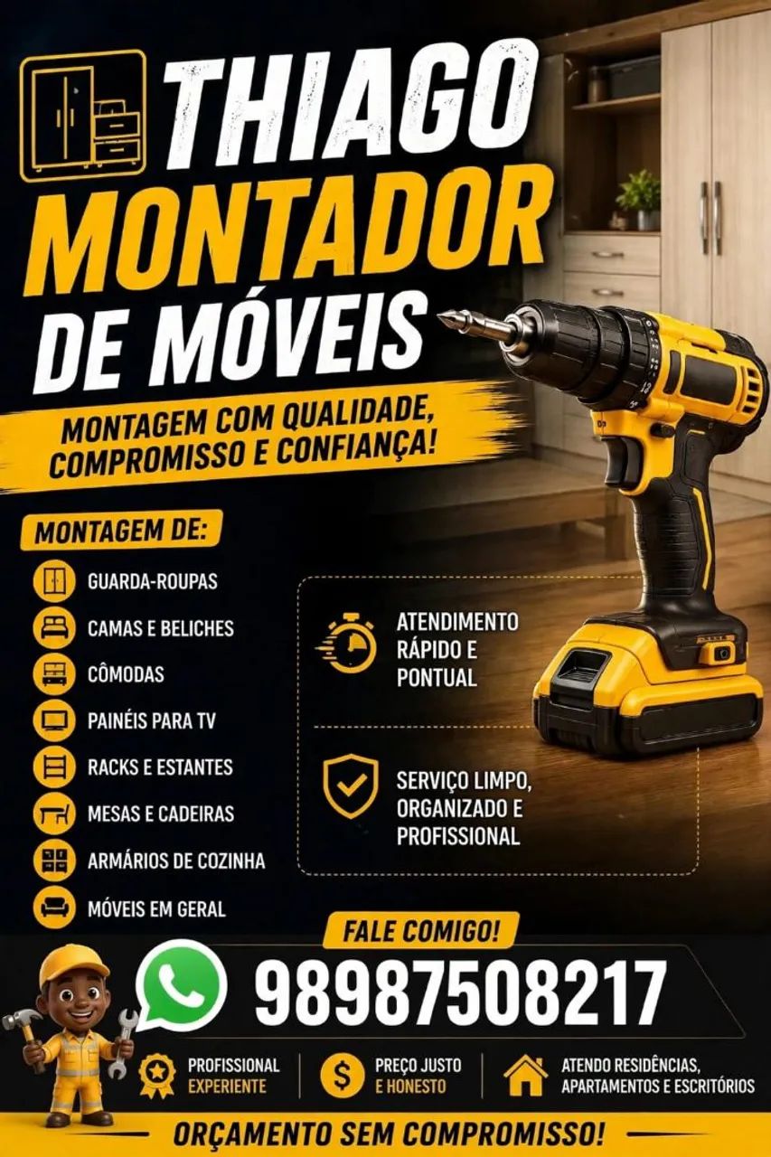 MONTAGEM DE MOVEIS, PROFISSIONAL.  - Foto 2