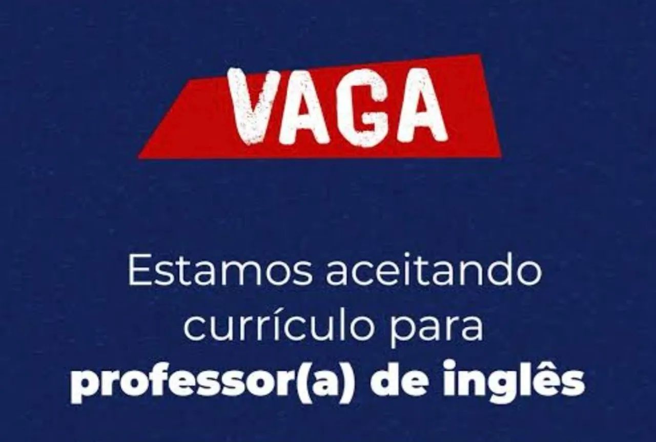 VAGA - PROFESSOR INGLÊS 