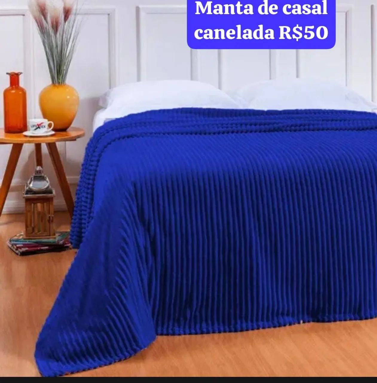 Manta de casal Microfibra estampada ou lisa nova