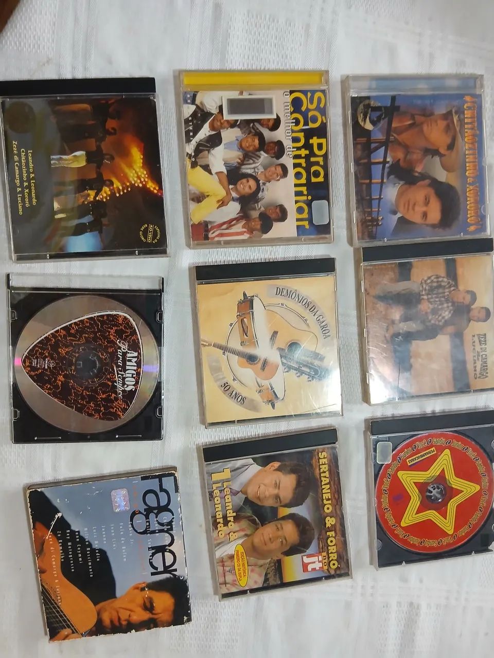 Conjunto de 9 CDs Originais Antigos - Múltiplos estilos - CDs