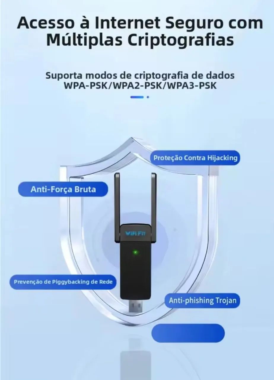 Adaptador Wi-Fi dual band com bluetooth - Foto 2