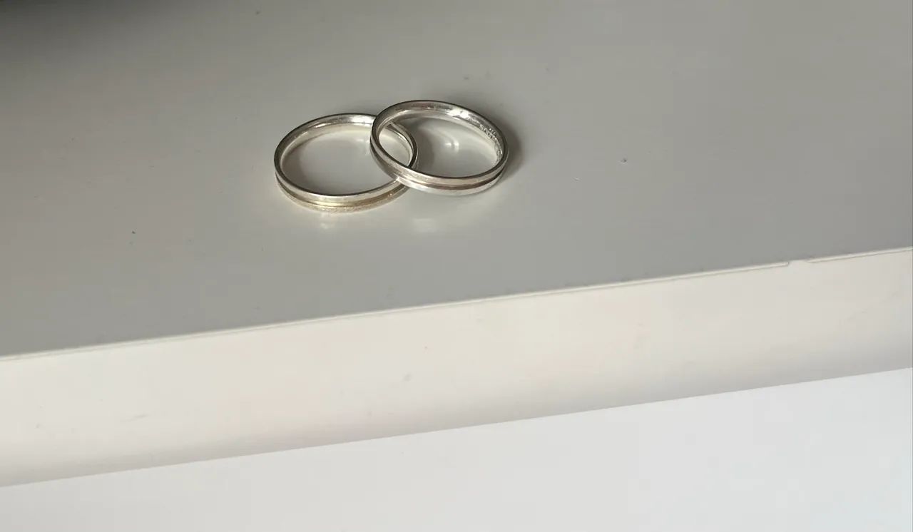 par de alianças, numeração e numeração 17 e 19 - Foto 2