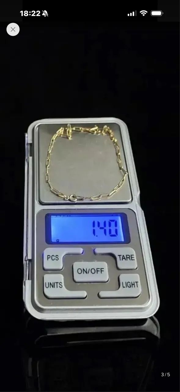 Pulseira de ouro 18k