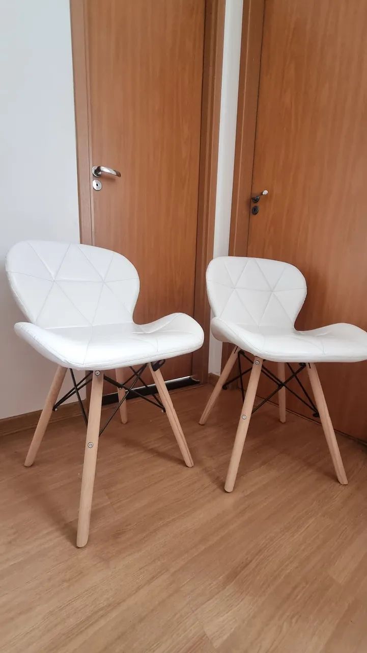 Conjunto cadeiras Charles Eames Estofada - Foto 2