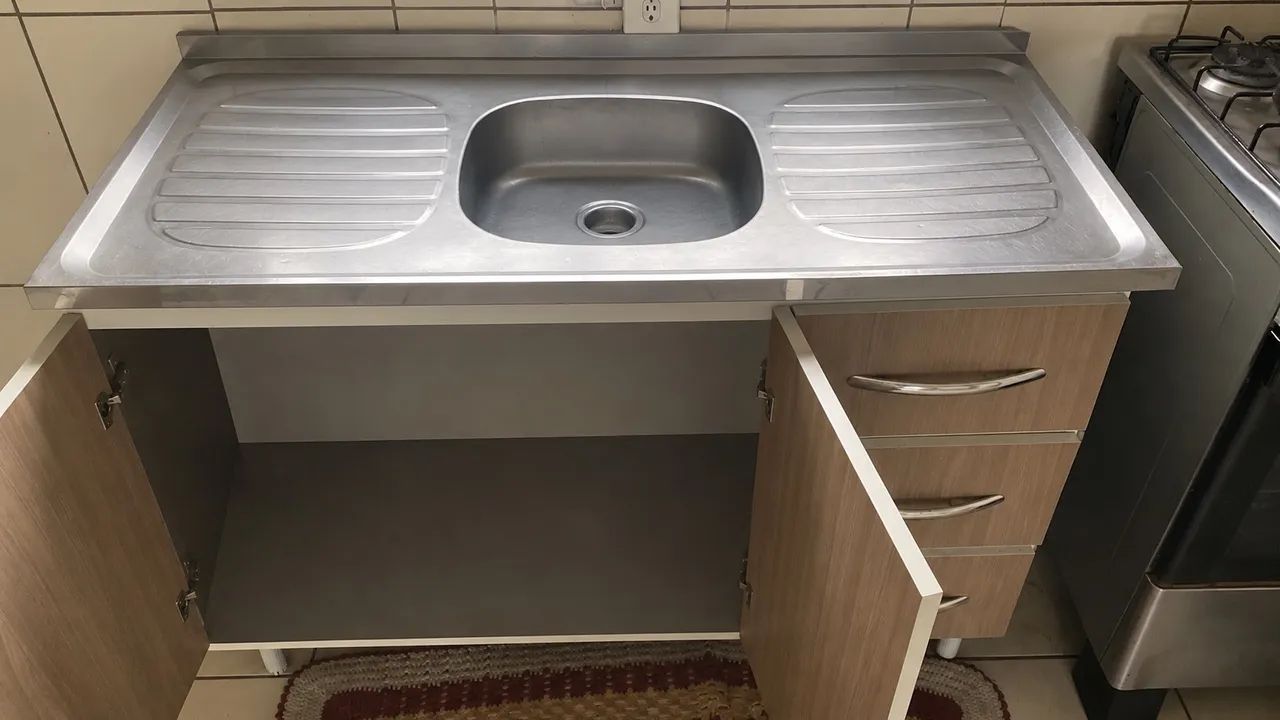 balcão cozinha com cuba 