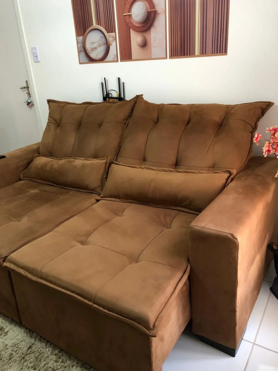 Sofá 2 Lugares Retrátil Reclinável