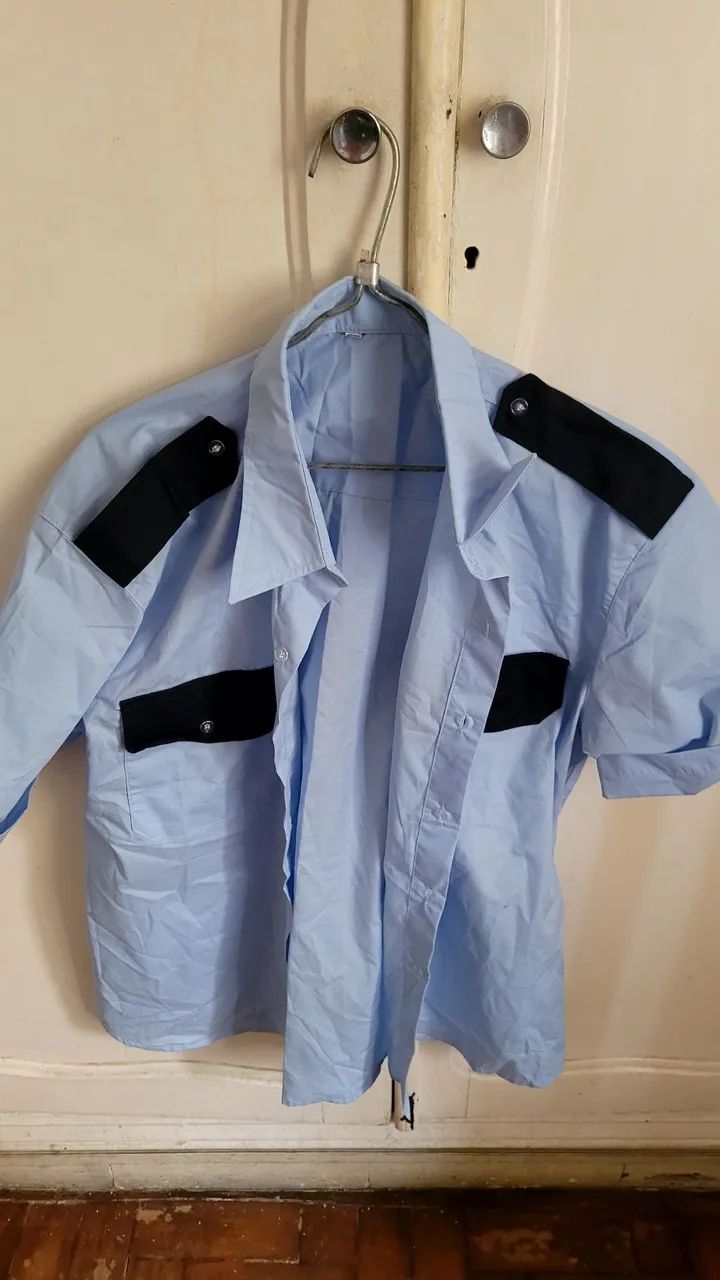 Camisa azul manga curta g 