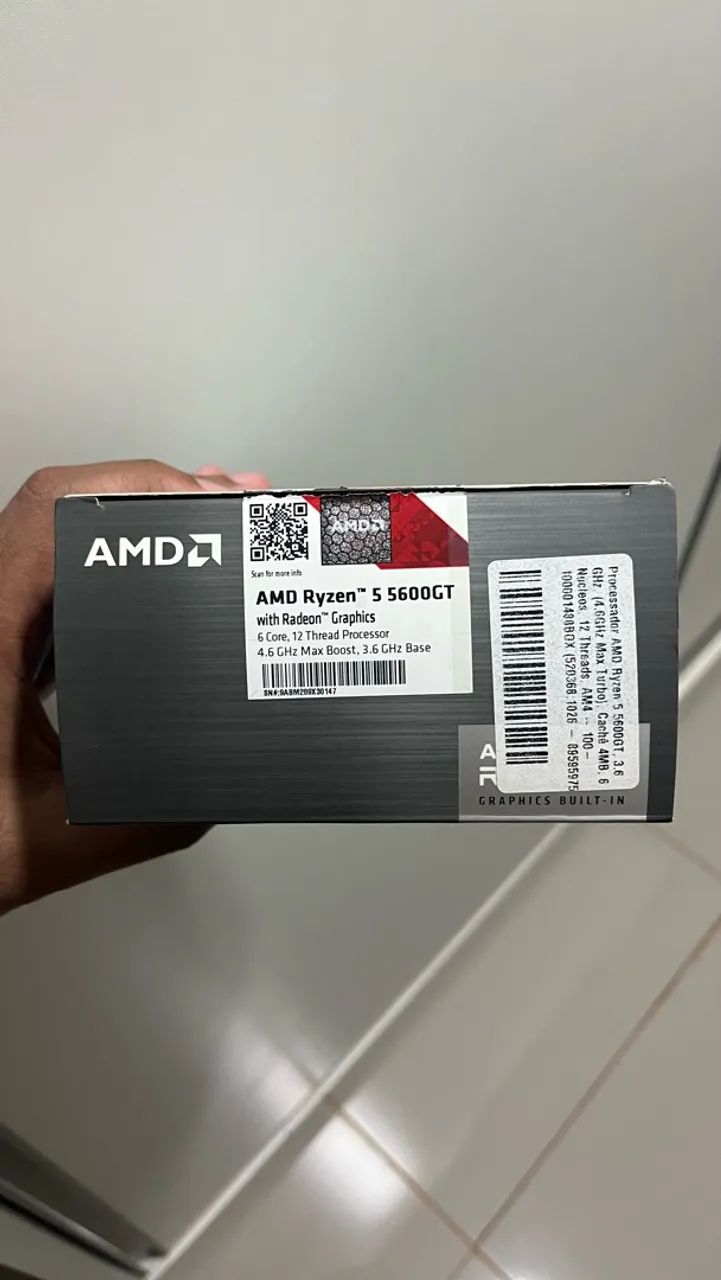 ? AMD RYZEN 5 5600GT ? COMPLETO, COM CAIXA E NOTA FISCAL - Foto 2