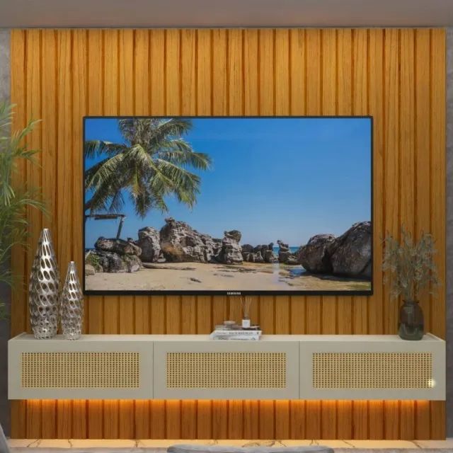 HOME MAJESTADE 2,30M COM NICHO NATIVE 100% MDF. PRONTA ENTREGA. - Foto 2