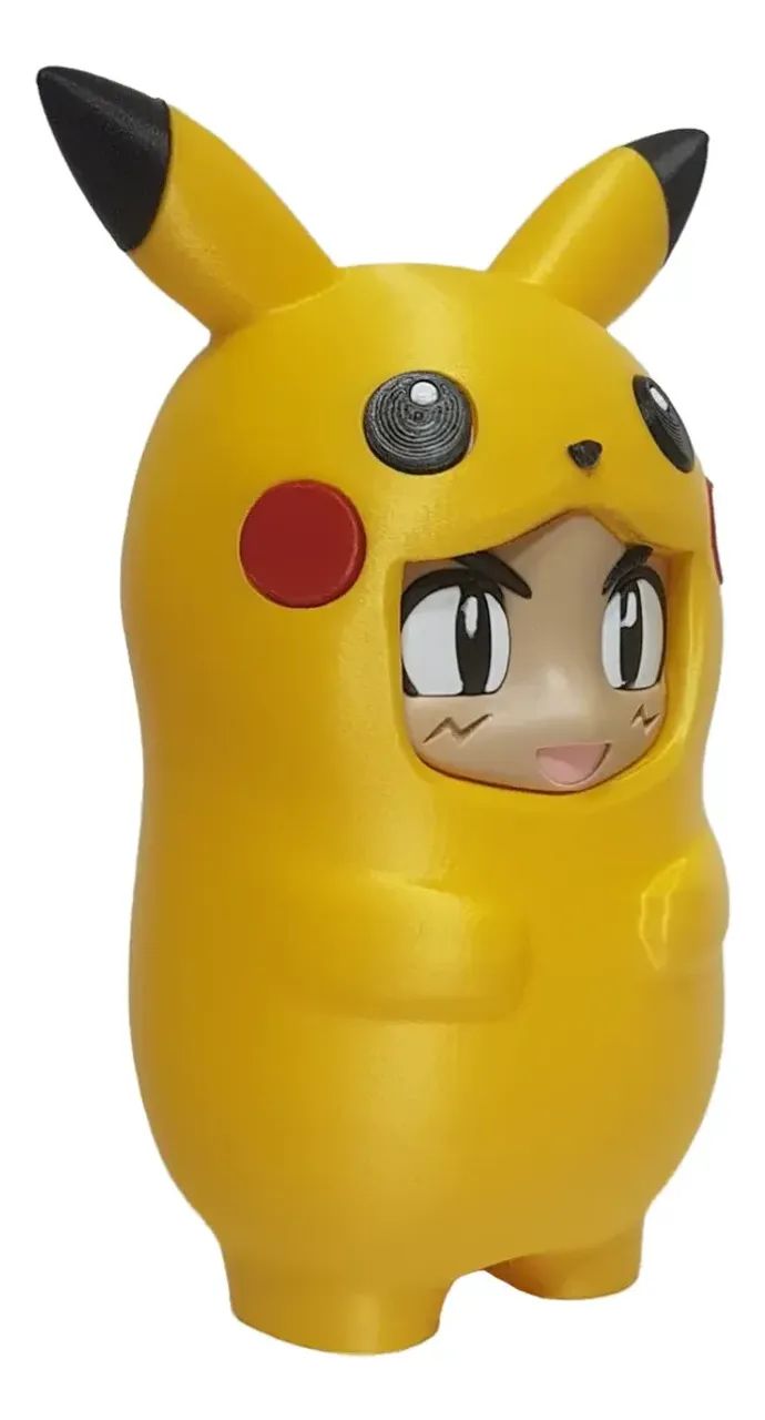 Boneco Decorativo Colecionavel Ash Pikachu Pokémon - Foto 4