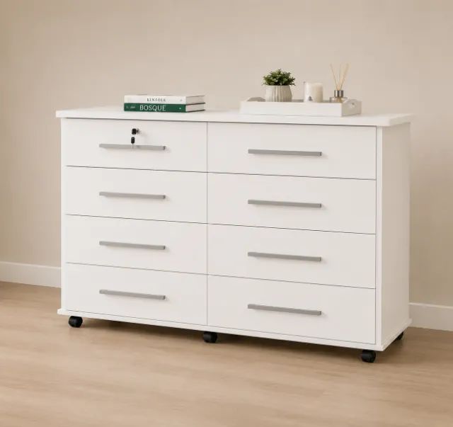 Cômoda Jade Branco Novo!