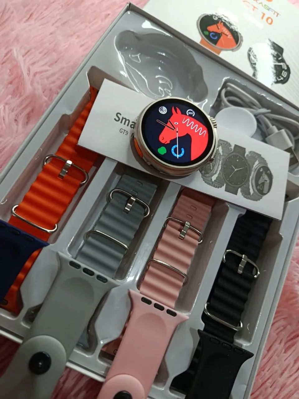 Smartwatch com 8 Pulseiras - Foto 4