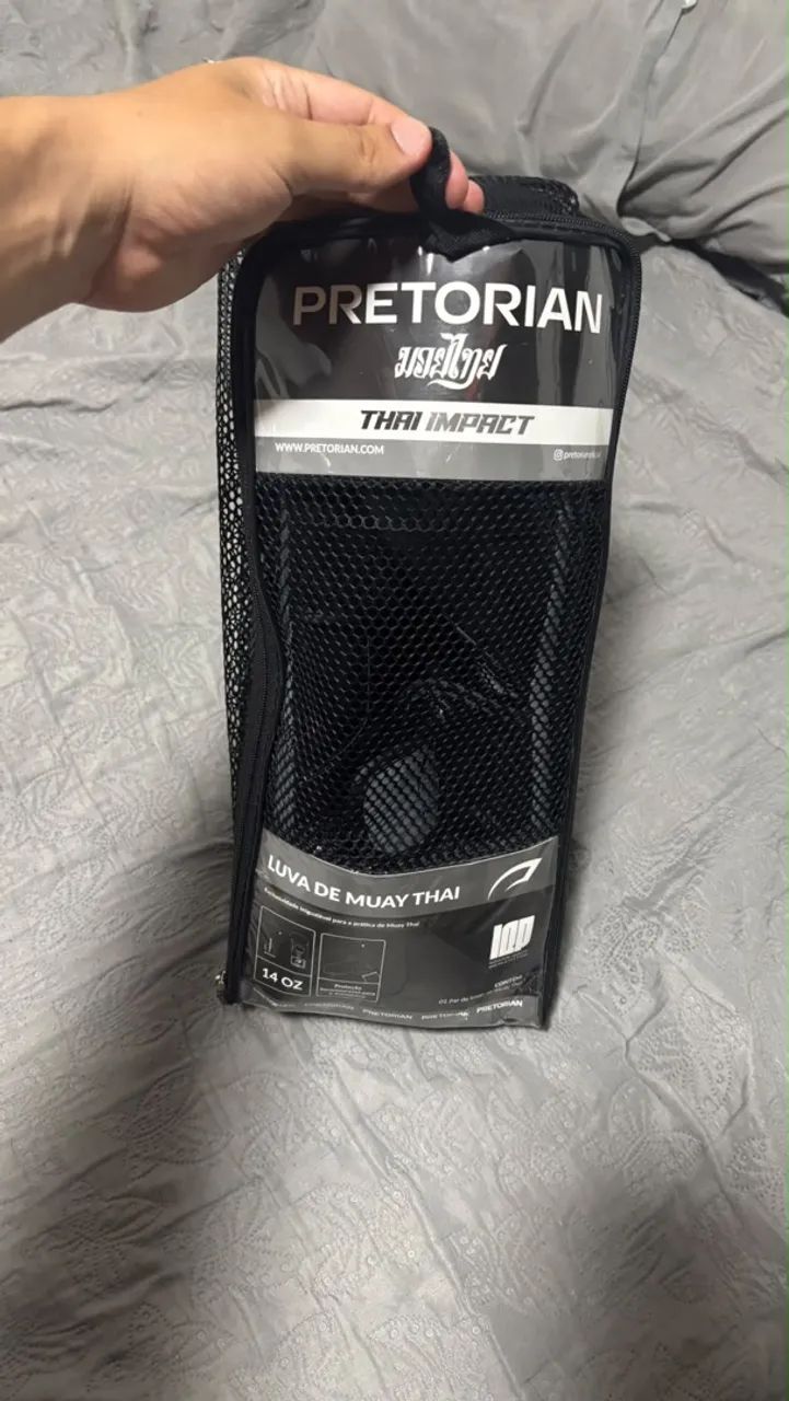 Luva de Boxe Preta 14oz - Foto 3