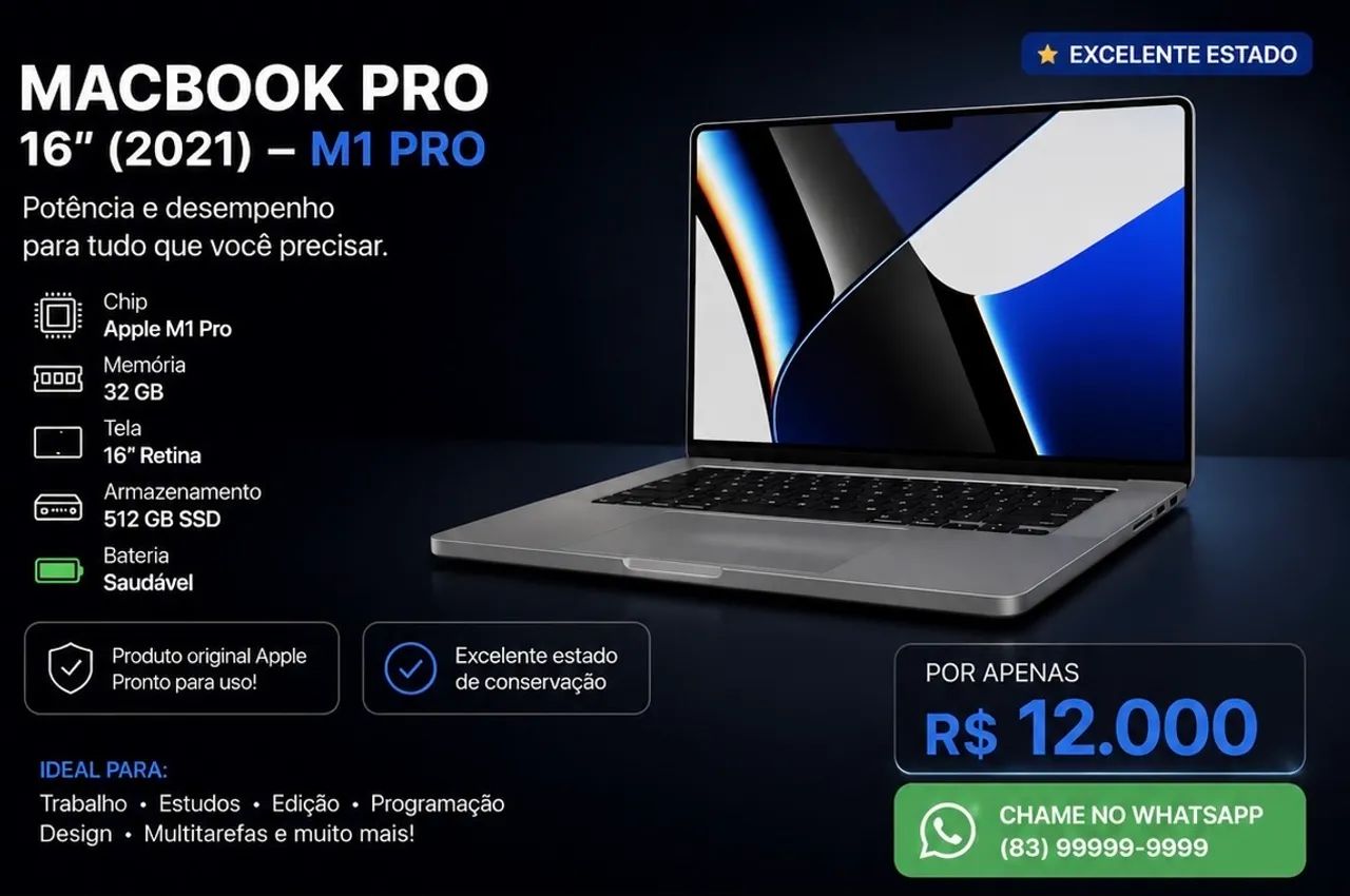 MACBOOK PRO M1 PRO 16 - 32GB RAM - Foto 3