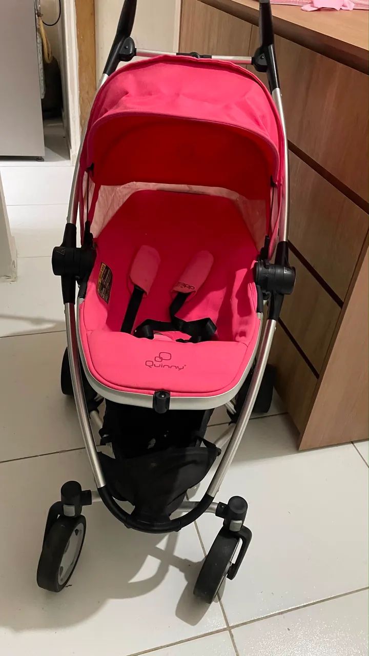Carrinho de bebê Quinny Zapp Xtra original rosa - Foto 3
