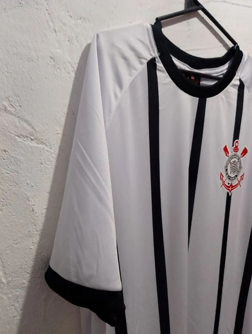 Camiseta G Corinthians Torcedor Licenciada Winner SCCP - Branca e Preta - Foto 3