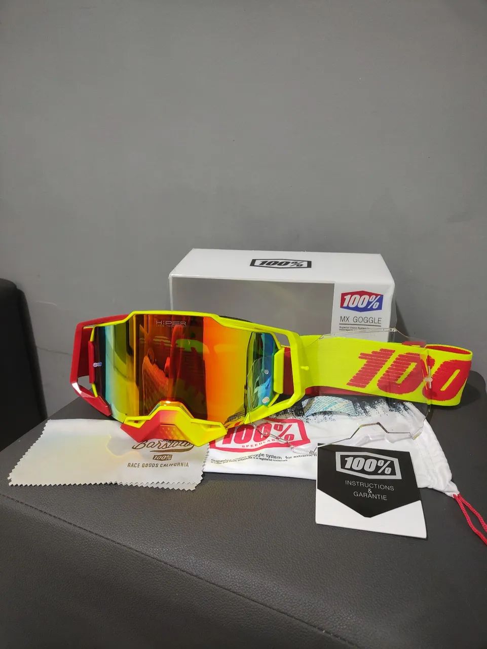 Óculos 100% Armega Hiper Trilha/Motocross + BRINDE 