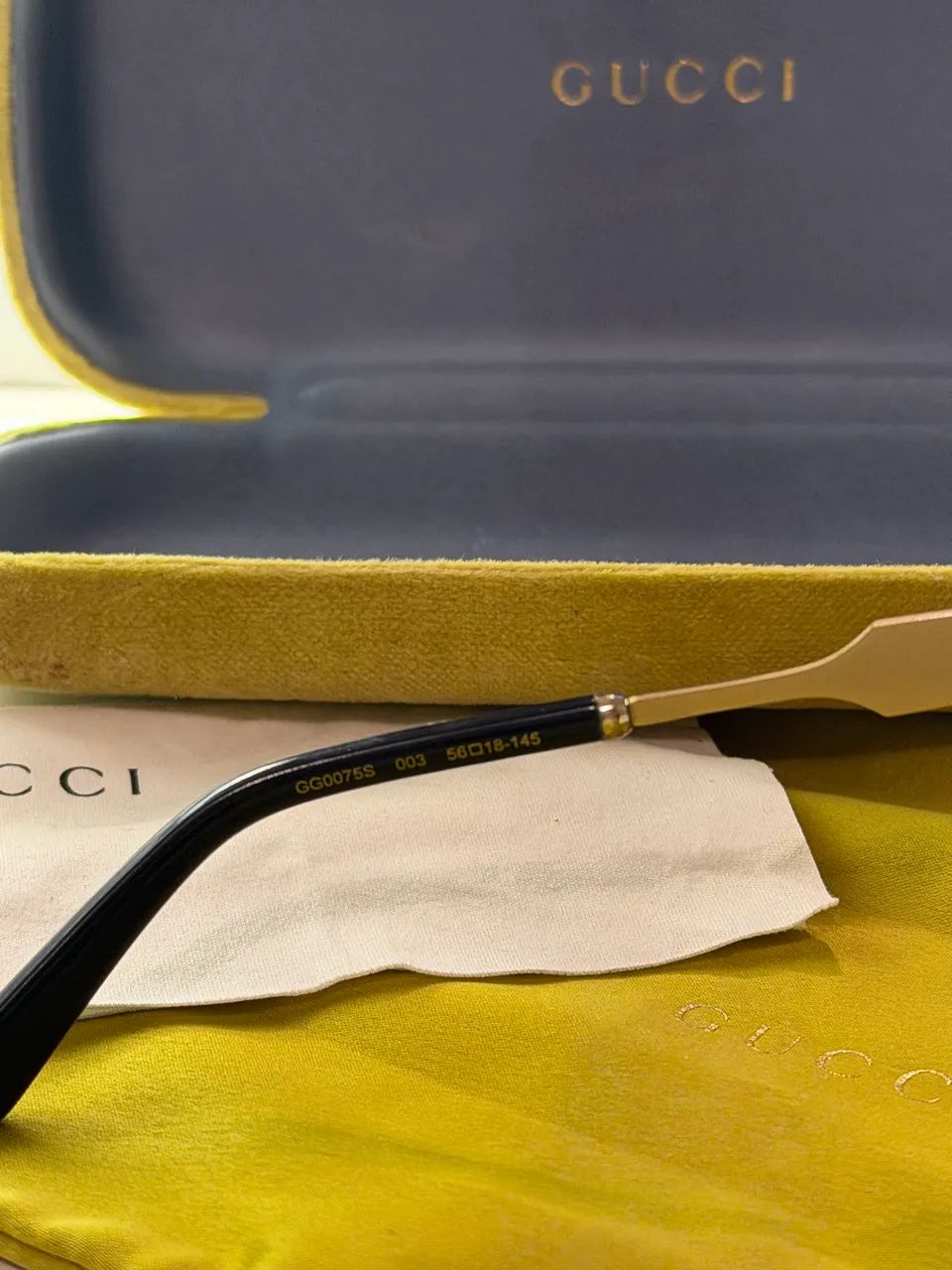 Óculos de sol gucci original gg0075s