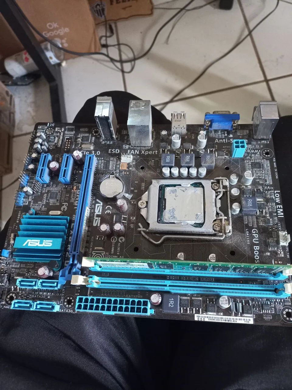 Vendo placa pbh61 mlx3 r2.0 com 4gb de memoria