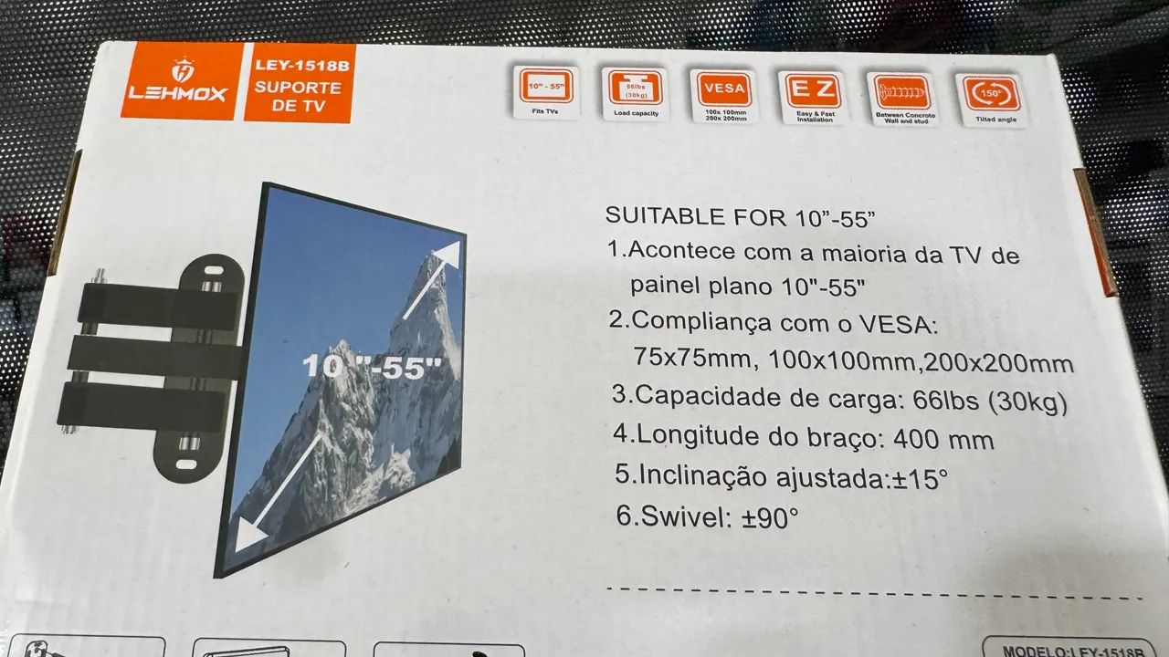 Suporte para tv articulado 10? até 50? polegadas  - Foto 2