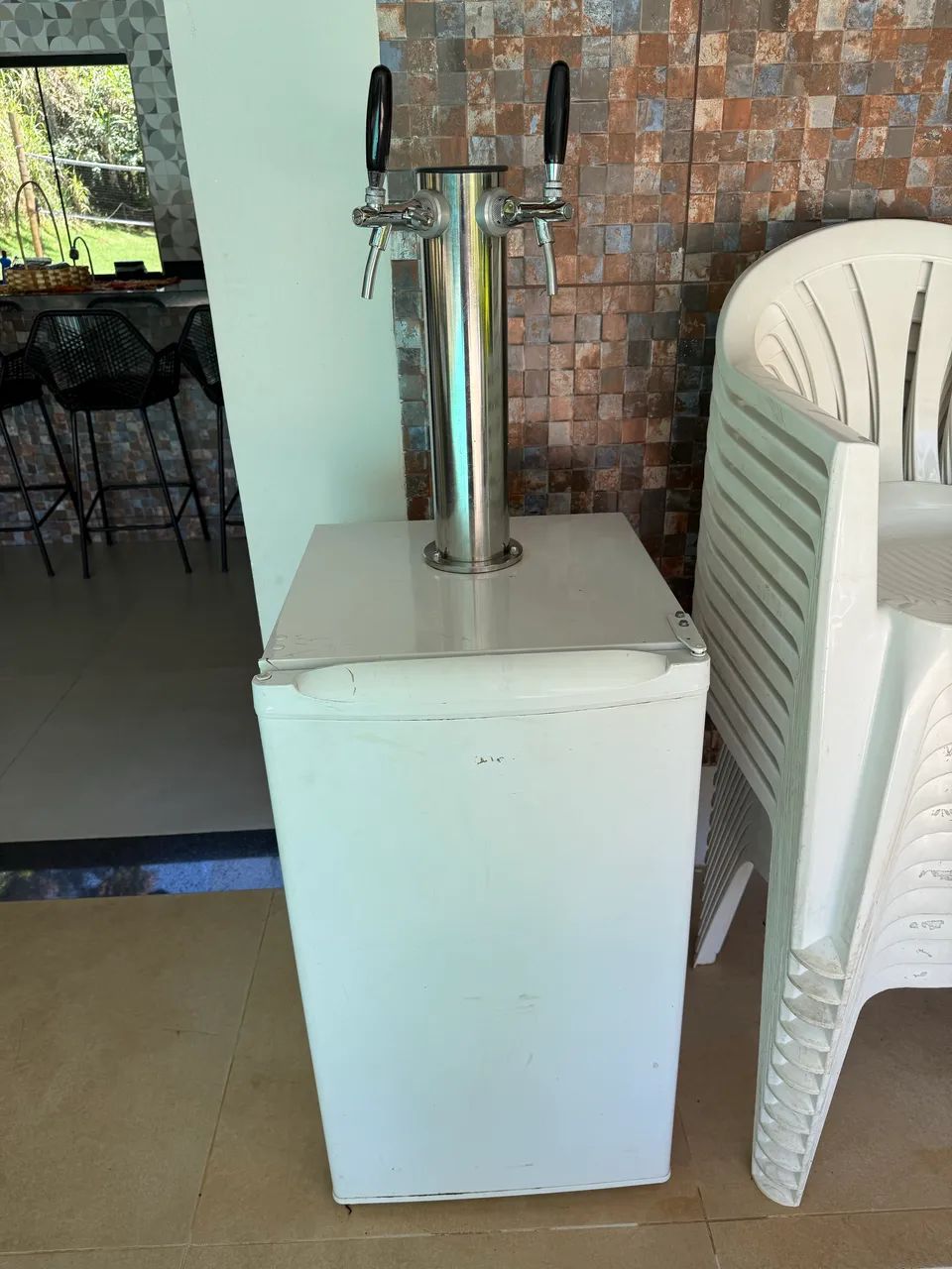 Frigobar com torre de chope 2 bicos - Foto 2