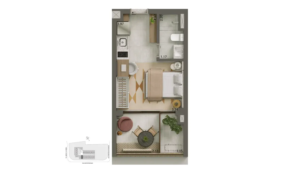 PLANTA 27m²
