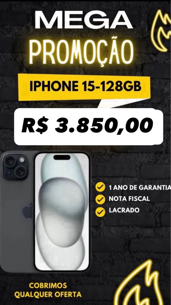 Iphone 15-128GB (Lacrado e Nota) - Foto 3
