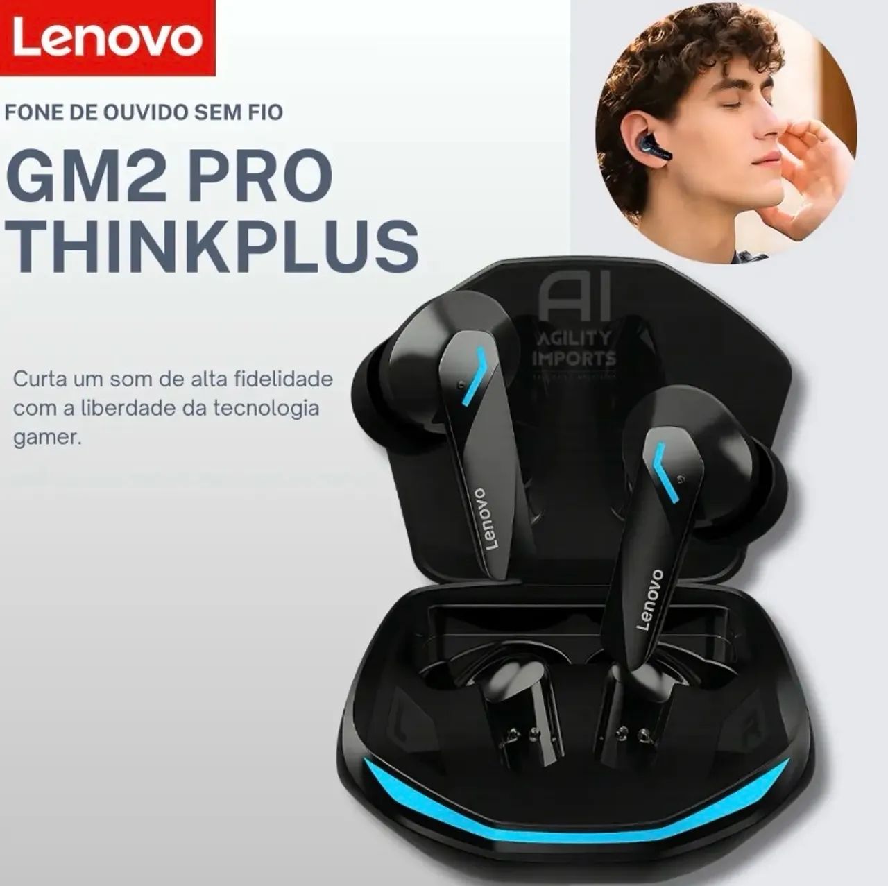 Fone Lenovo lacrado
