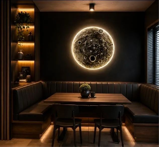 Quadro Decorativo Lua com LED 70 × 70 cm - Foto 5