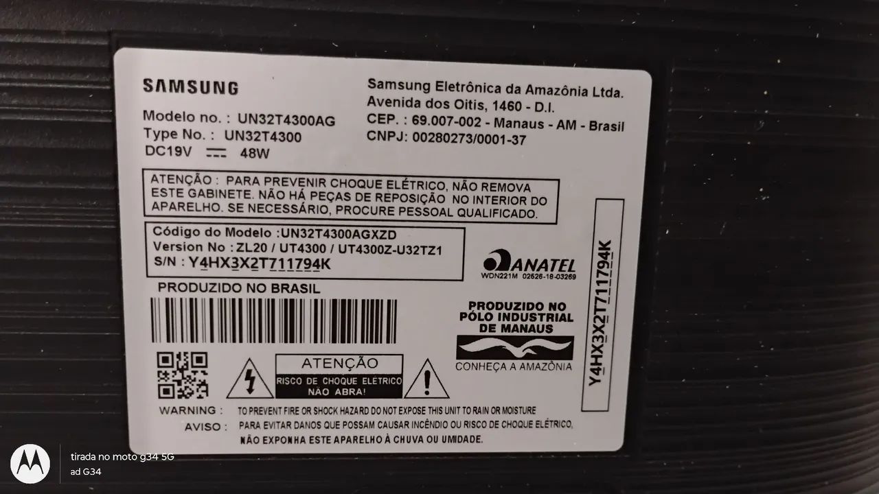 Tv Samsung defeito  - Foto 4