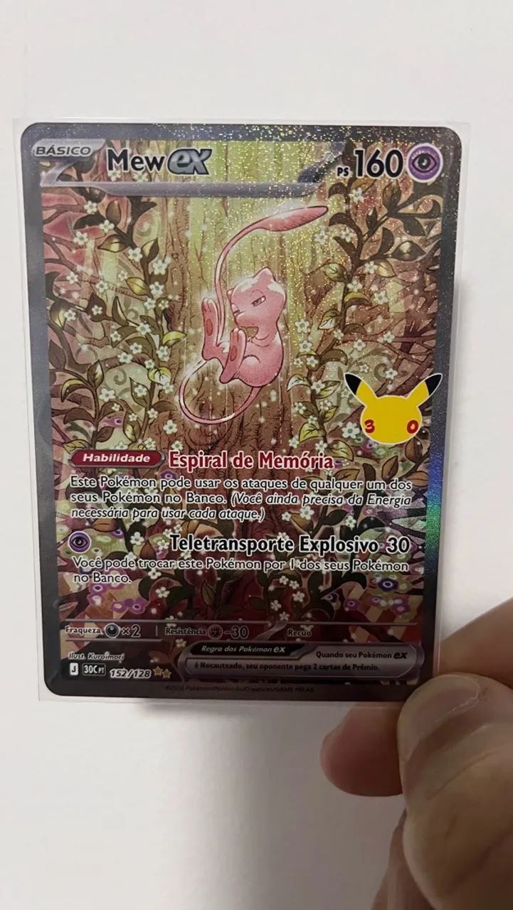 Carta Pokémon Mew ex 152/128