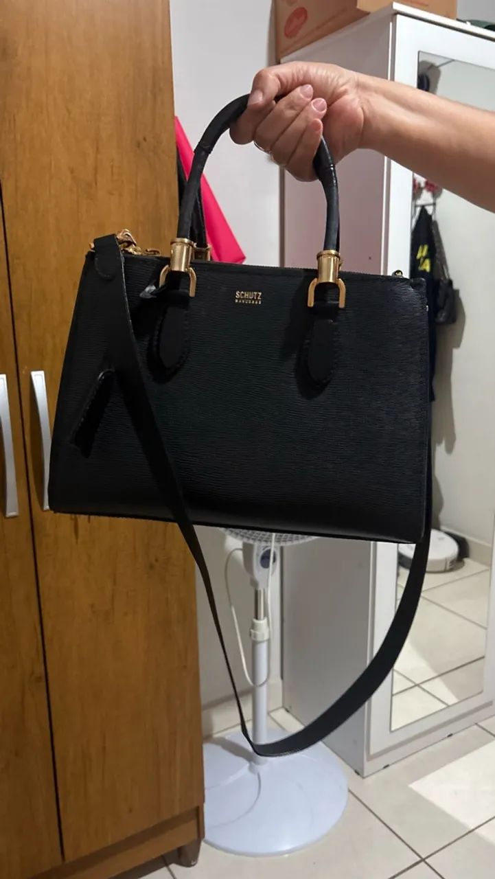 bolsa schutz new lorena tote preta