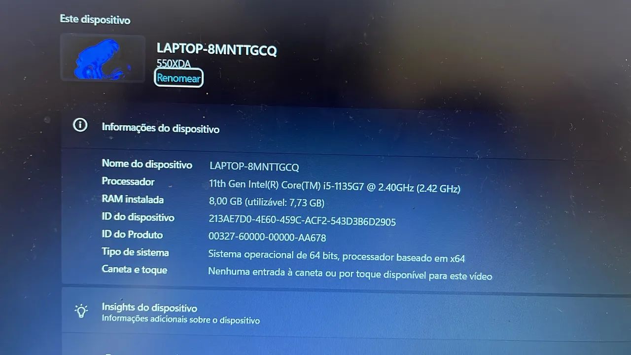 Notebook Samsung i5 11 geração  - Foto 3