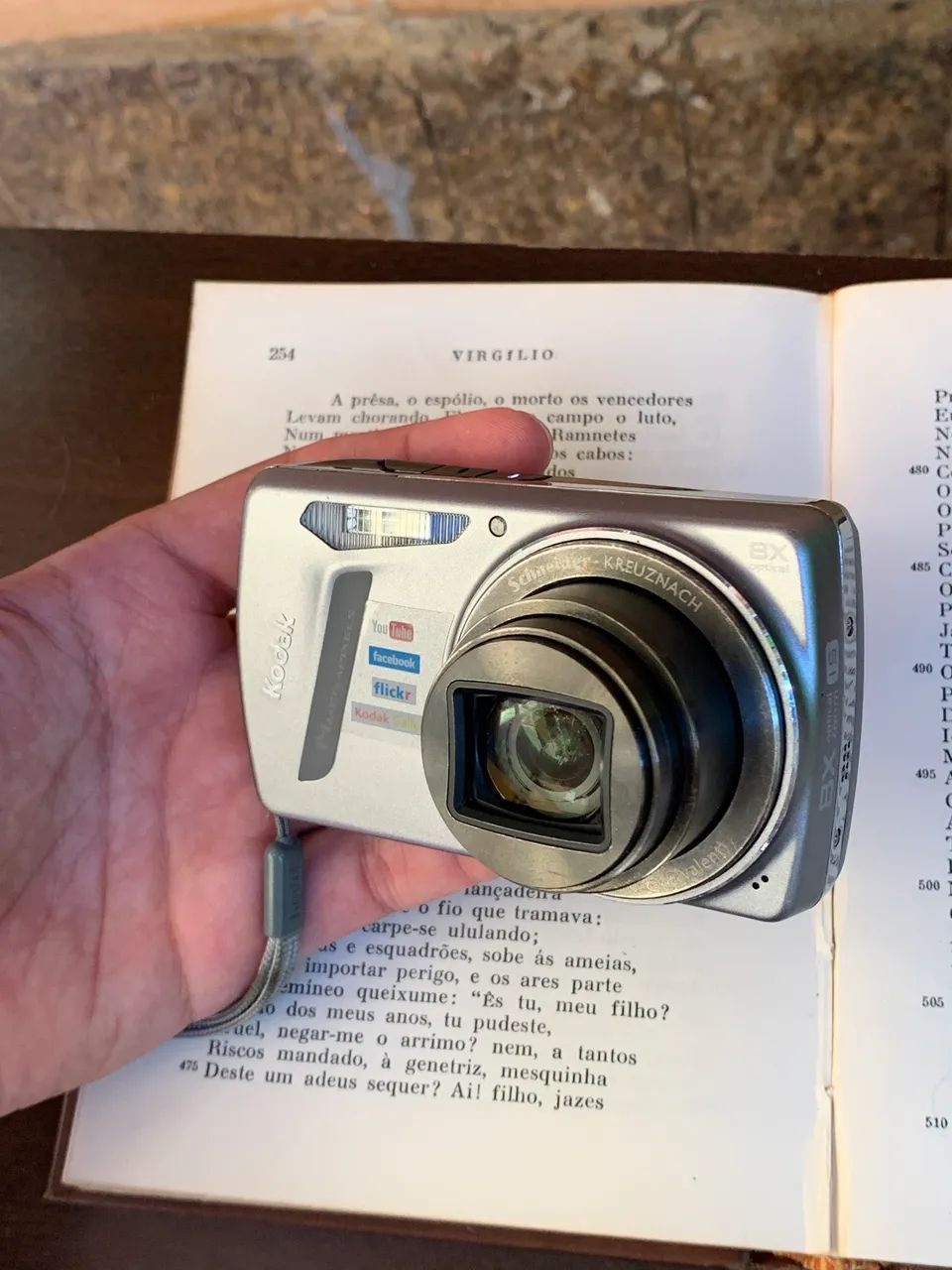 câmera cybershot kodak lente premium schneider kreuznach cinza