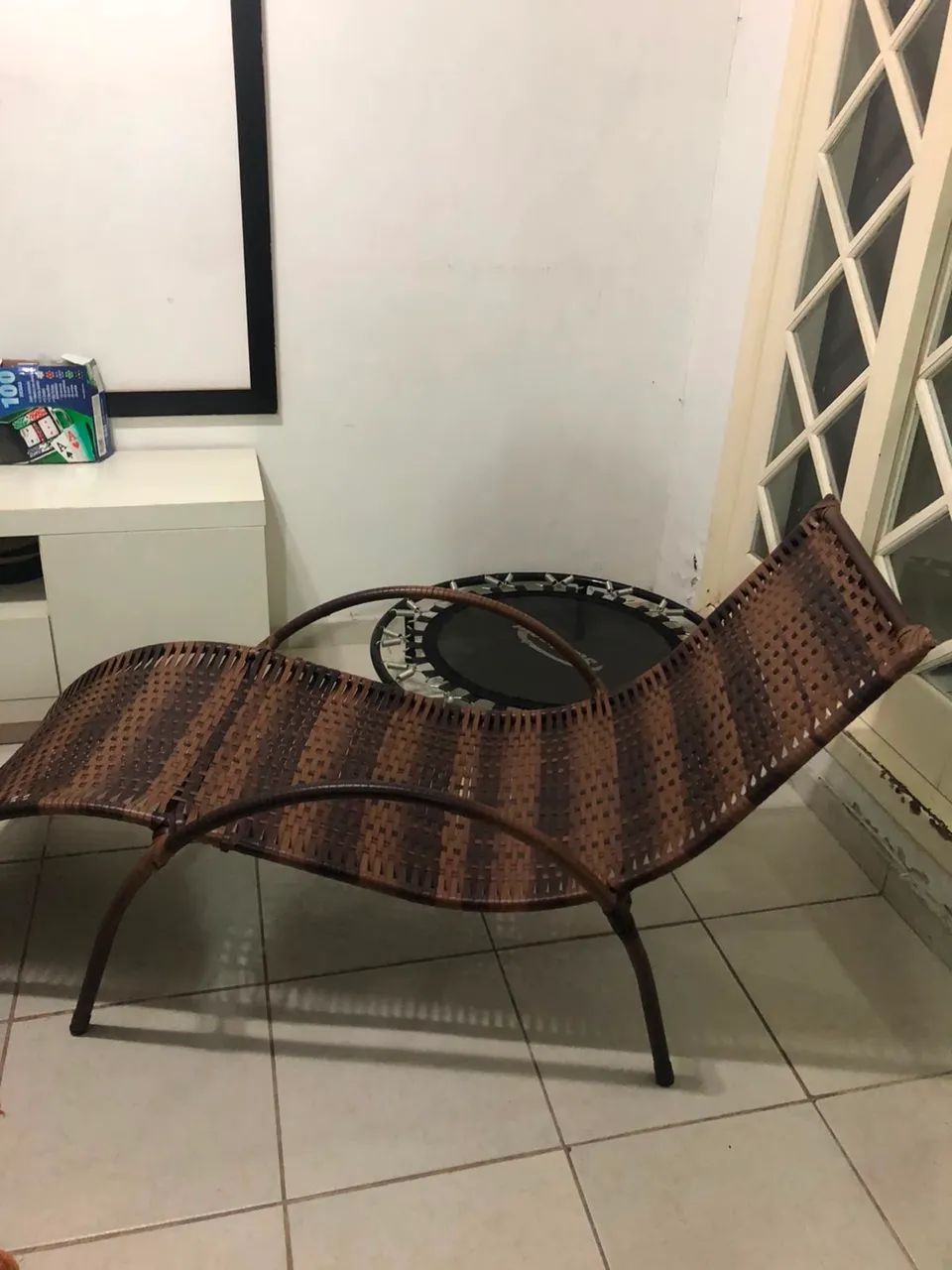 Espreguiçadeira marrom - Foto 2