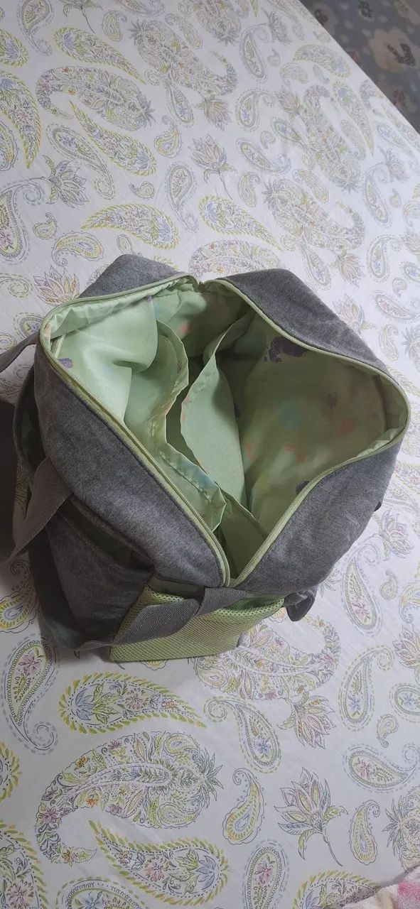 Bolsa bebe natura com trocador - Foto 5