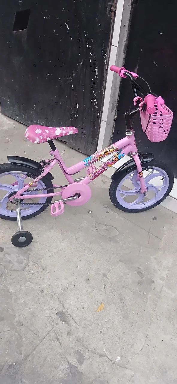 Bicicleta aro 16cor rosa  - Foto 2